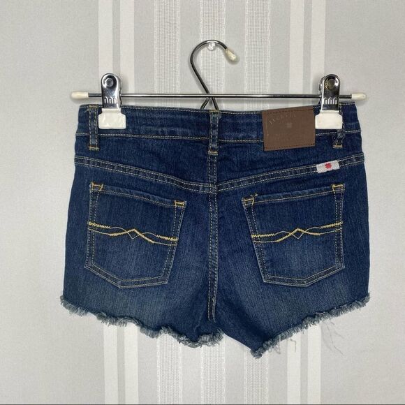 Lucky Brand Riley Short Raw Hem Denim Shorts Size 10 Girl's Summer Cotton Blend - Picture 10 of 10